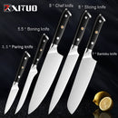 XITUO Kitchen Knife set Super German Steel Chef Knife Japanese Santoku Utility Knife Cleaver Slicing Paring New Cooking Tool