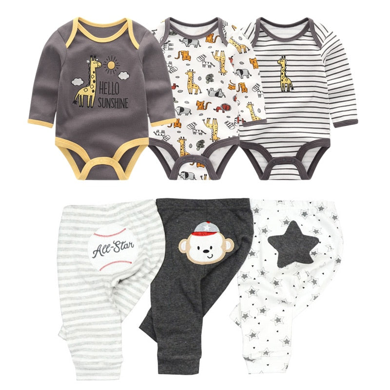 2022 Baumwolle Baby Mädchen Kleidung Bodysuits + Hosen Baby Sets Neugeborene Kleidung Sets Herbst Winter Baby Boy Kleidung Roupa de bebe