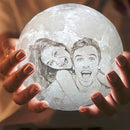 Customized 3D Print Moon Lamp 2/16 Colors  Change USB Rechargeable Night Light Touch/Remote Control Valentine&
