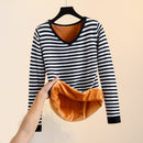 Suéter de punto de terciopelo grueso para invierno, camisa con forro de terciopelo, suéter cálido, suéter grueso de moda para mujer, 2021