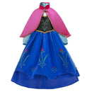 Frozen 2 Fantastische Anna Prinzessin Kleider Mädchen Halloween Kostüm Langes Kleid Kinder Karneval Hochzeitskleid Kinder Cosplay Kleidung