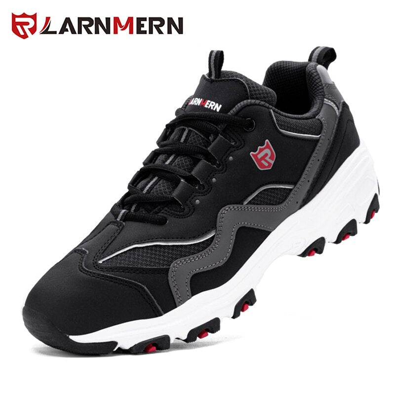 LARNMERN 2020 News Safety Shoes S3 SRC Professional Protection Comfortable Breathable Lightweight Steel Toe Anti-nail Work Shoes