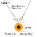 SMJEL Cartoon Sonnenblume Ohrringe für Frauen Mode Große Sonne Blume Erklärung Ohrring Koreanische Ohrstecker Schmuck Beste Freundin Geschenke