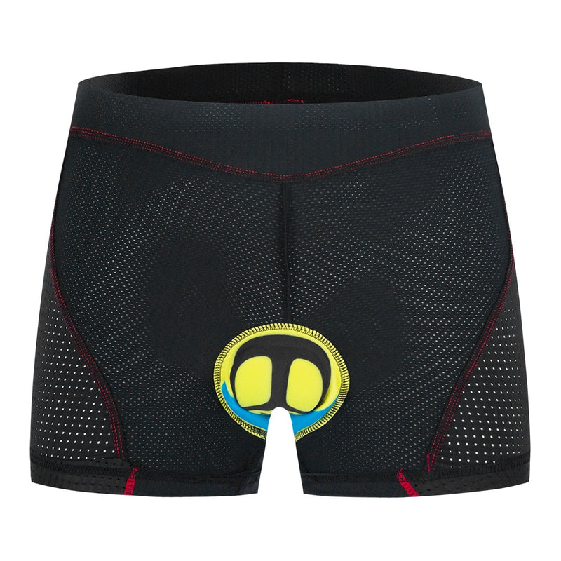 WOSAWE 2022 pantalones cortos de ciclismo con almohadillas para hombre de secado rápido transpirable bicicleta 5D Gel acolchado bicicleta ropa interior MTB ciclismo gel pantalones cortos