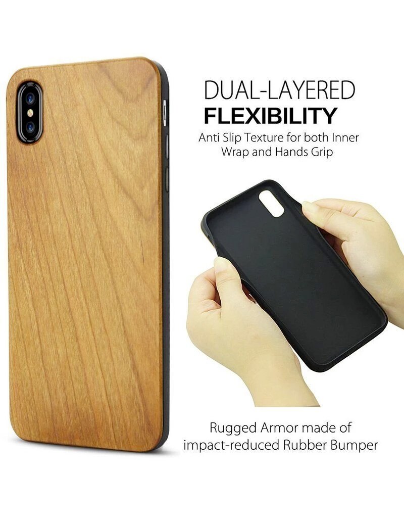 California Republic Bear Real Wood Phone Case Coque Funda For iPhone 14 14ProMax 14Plus 13Promax 13 12 11