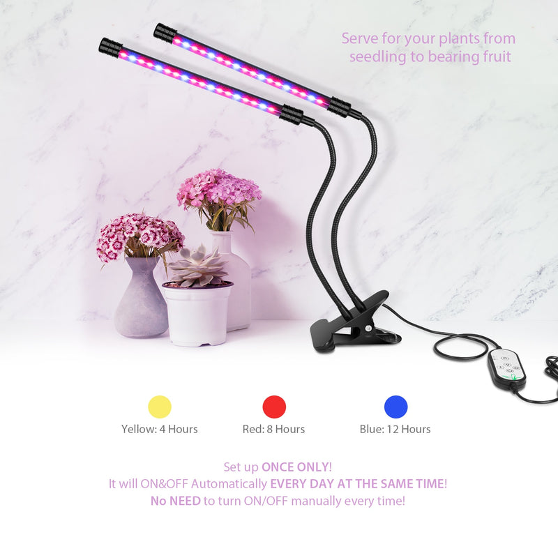 LED Grow Light USB PhytoLamp Full Spectrum 5V Phyto Lamp 4 Heads Plant Light for Home Plants Flower Seeds  Indoor Grow Box