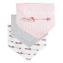 Honeyzone 3pc/lot 100% Baumwolle Baby Mädchen Lätzchen Rosa Flamingo Druck Baby Handtuch Bandanas Schal Kinder Krawatte Infant Handtuch