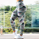 Neue Ankunft Frauen Leggings Training zum Laufen mit hoher Taille Sport Legging Digitaldruck Hose Stretch Fitness Hose Plus Größe