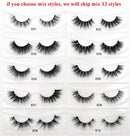 30/40/100/Paar Visofreie Nerzwimpern mit Tablett ohne Box Handgemachte natürliche falsche Wimpern Full Strip Lashes Wiederverwendbare lange Wimpern