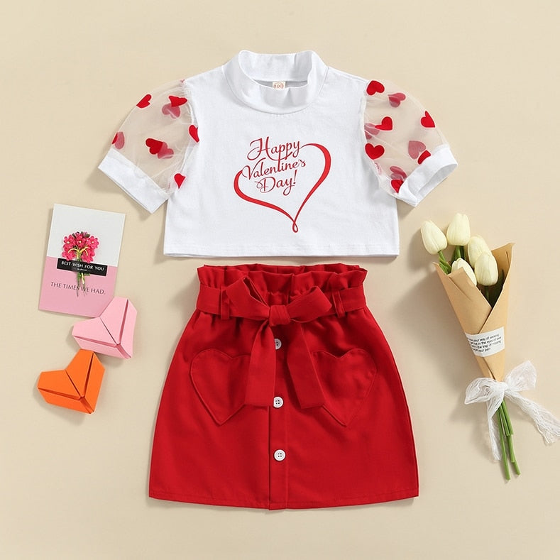 New Toddler Kids Baby Girl Valentine &