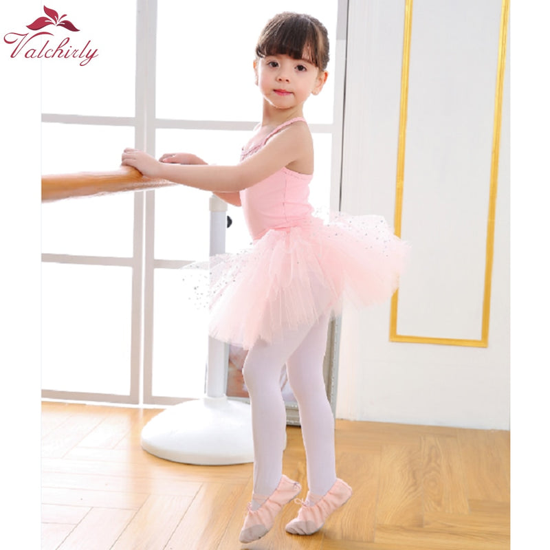 Nuevo mono de ballet, trajes de baile para niñas, leotardo para niños, tutú, bailarina, ropa de Ballet brillante para niñas