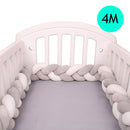 4M Baby Bett Stoßschutz Infant Wiege Kissen Kissen Zopf Knoten Stoßstange Krippe Stoßstange Tour De Lit Bebe Tresse Raumdekoration