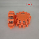 Magnetic Emergency Roadside Safety Light IP44 Road Flares Rescue Orange LED Strobe Warning Light Flashlights Car Beacon Lamps