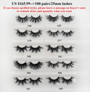 30/40/100/Paar Visofreie Nerzwimpern mit Tablett ohne Box Handgemachte natürliche falsche Wimpern Full Strip Lashes Wiederverwendbare lange Wimpern