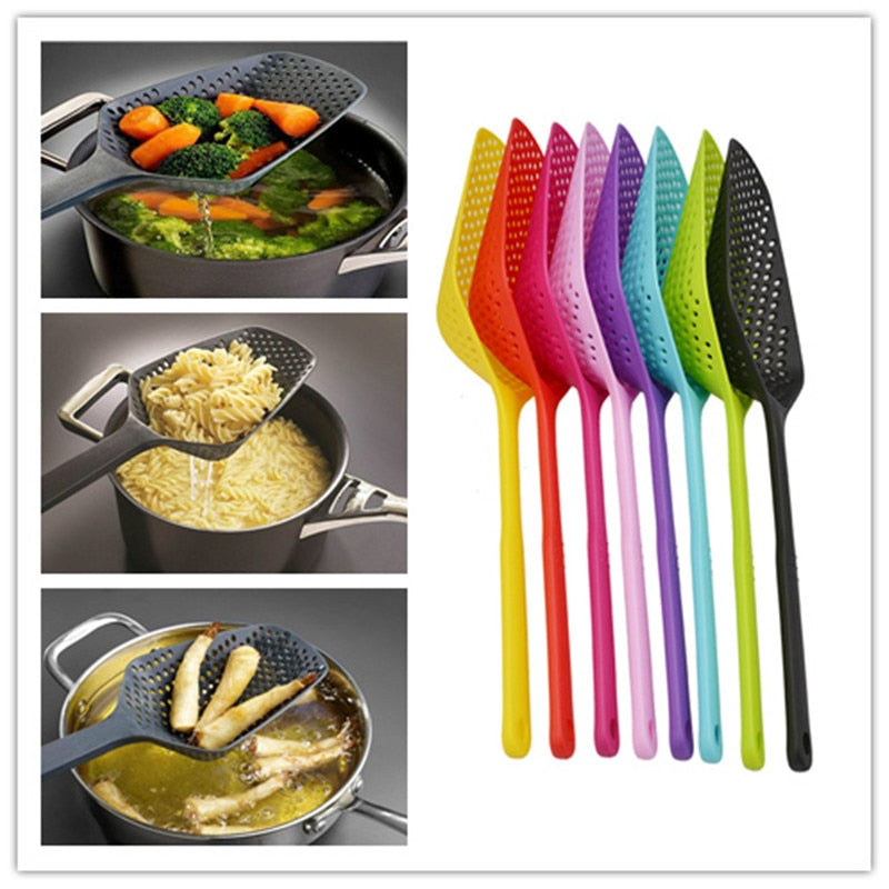 Accesorios para utensilios de cocina, coladores de drenaje antiadherentes, coladores de pala, verduras, fugas de agua, accesorios de cocina
