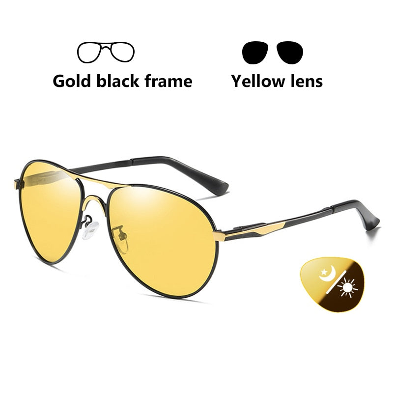 2022 Neue Trend Intelligente Luftfahrt Photochrome Sonnenbrille Polarisierte Männer Tag Nachtsicht Fahren Sonnenbrille Männliche gafas de sol