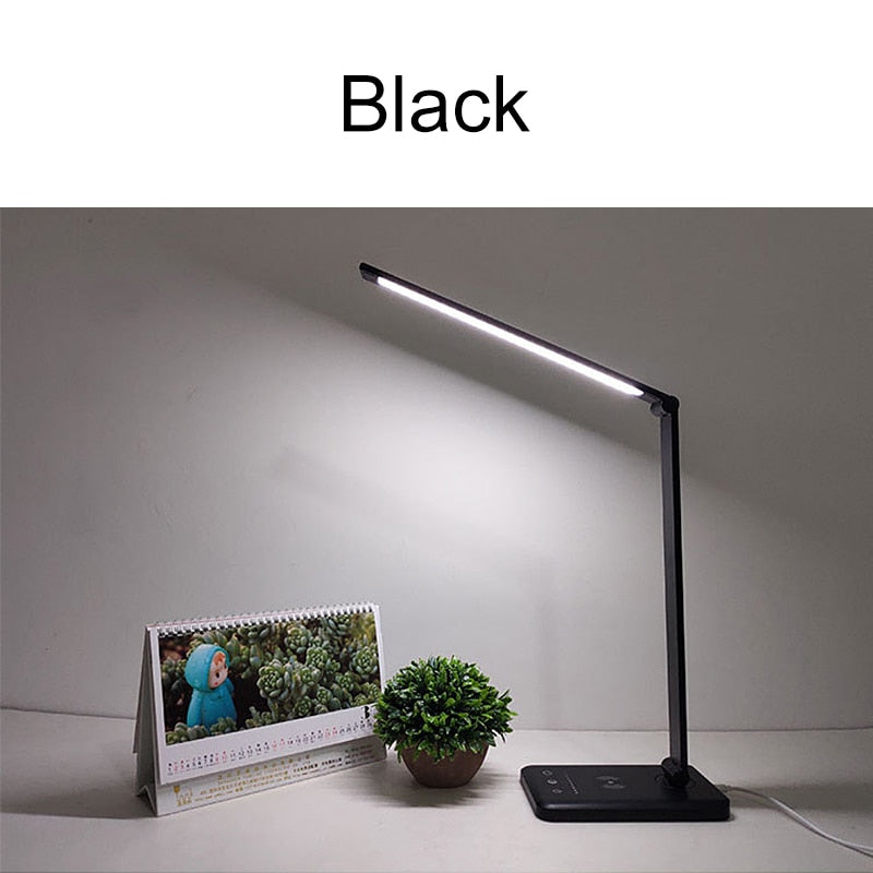 LED-Schreibtischlampen USB-Augenschutz-Tischlampe 5 dimmbares Level-Touch-Nachtlicht für Schlafzimmer-Nachtleselampe lampara escritorio