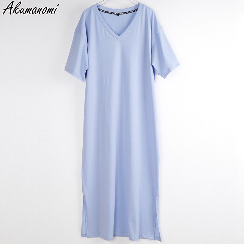 Vestido largo de mujer de talla grande con cuello en V de gran tamaño 4xl 5xl 6xl 7xl 8xl 9xl 10xl verano Casual suelto largo coreano Harajuku vestidos bohemios