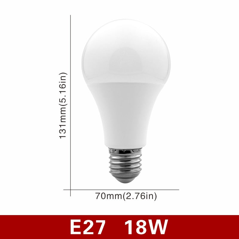 4pcs/lot LED Bulb E27 E14 20W 18W 15W 12W 9W 6W 3W Lampada LED Light AC 220V Bombilla Spotlight Lighting Cold/Warm White Lamp