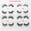 30 Paar/Pack Visofree Lashes 3D-Nerzwimpern Full Strip Lashes Handmade Premium Nerzhaar Mehrzweck-Falsche Wimpern Make-up