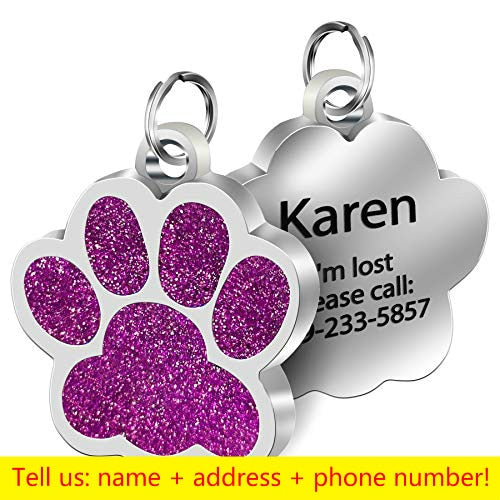 Personalisierte Haustier-ID-Tags mit eingraviertem Haustiernamen, Nummer, Adresse, Katze, Hundehalsband, Haustieranhänger, Welpe, Katze, Halskette, Charm-Kragenzubehör