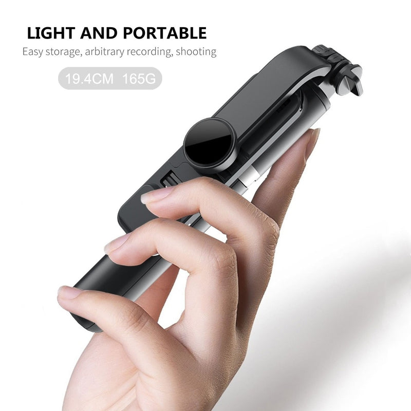 FANGTUOSI 2021 nuevo trípode de palo selfie inalámbrico Bluetooth monopié plegable con obturador remoto de luz Led para iphone al por mayor