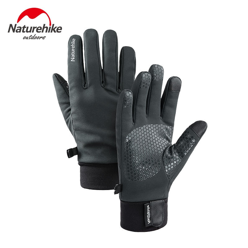 Naturehike NH19S005-T Warme, isolierte Winter-Touchscreen-Fleece-Handschuhe, rutschfest, winddicht, Fahrradhandschuhe, Camping, Wandern, Laufen