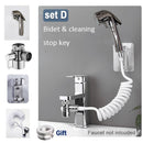 Externer Duscharmaturhalter Artefakt Waschen Haare Haustier Waschmaschine Badezimmer Küche Becken Wasserhahn Filter Flexibler Schlauch Bidet Spritzpistole