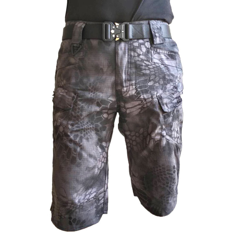 Pantalones cortos tácticos militares para hombre, pantalones cortos SWAT de camuflaje para hombre, pantalones cortos Cargo informales con múltiples bolsillos, ropa para hombre, entrenamiento militar de camuflaje