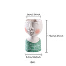Art Portrait Flower Pot Vase Sculpture Resin Human Face Family Flower Pot Handmade Garden Storage Flower Arrangement Home Decors