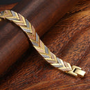 Rainso Health Care Magnetarmband für Frauen, Edelstahl, Bio-Energie, Armreif, Wikinger, Mode, Mädchen, Schmuck