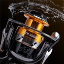 Neue hochwertige Doppelspule Angelrolle Edelstahl Kugellager Angeln Feeder Spinnrolle für Karpfenangeln