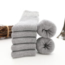 5 Paar verdicken Wollsocken Herren hochwertiges Handtuch warm halten Wintersocken Baumwolle Weihnachtsgeschenk Socken für Herren Thermogröße 38-45