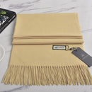 VISROVER neue 32 Farben Frau Winterschal Mode weibliche Schals Kaschmir handfeeling Winter Wraps einfarbig Winter Hijab Schal