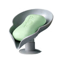 Blattform Seifenschale Badezimmer Seifenhalter Abfluss Punch-Free Seifenkiste Badezimmer Ablage Schwammhalter Küchenzubehör