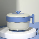 JMSC Food Warm Injection Heißwasserisolierung Kindergeschirr Edelstahl Geschirr Baby Sucker Futternapf Teller Nette Gadgets