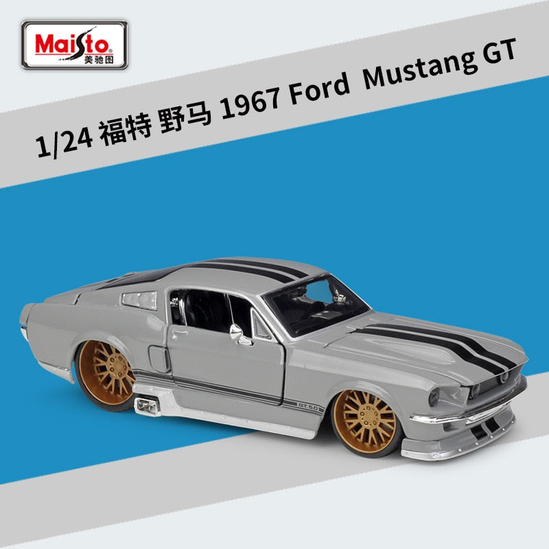 Maisto 1:24 Neuer heißer Verkauf 1967 Ford Mustang GT Simulation Legierung Automodell Handwerk Dekoration Sammlung Spielzeug Werkzeuge Geschenk