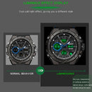 SANDA Marke Herrenuhr Military Outdoor Sports Wasserdichte Uhren Dual Display Quarz LED Digitaluhr Relogio Masculino