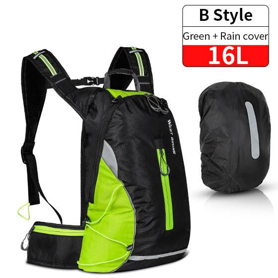 Bolsa de bicicleta ultraligera WEST BIKING, mochila deportiva impermeable portátil de 15L, bolsa de escalada para senderismo al aire libre, mochila para bicicleta de ciclismo