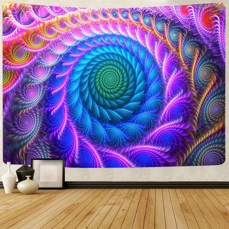 Simsant Psychedelic Tapestry Abstract Naked Girl Hippe Flower Wall Hanging Tapestries for Living Room Bedroom Dorm Home Decor