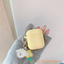 Süße koreanische Perle Silikonhülle für Apple Airpods 1 2 Hülle Zubehör kabellose Kopfhörer Schutzhülle Cherry Dog Schlüsselanhänger