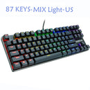 ZUOYA Game Mechanical Keyboard LED Backlit Anti-ghosting Blue/Red/Black Switch wired gaming Keyboard Russian/English for laptop
