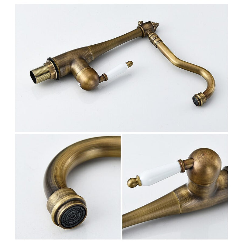 Kitchen Faucets Deck Mounted Mixer Tap 360 Degree Crane For Kitchen Faucet Rotation Spray Mixer Tap Torneira Cozinha Elk45