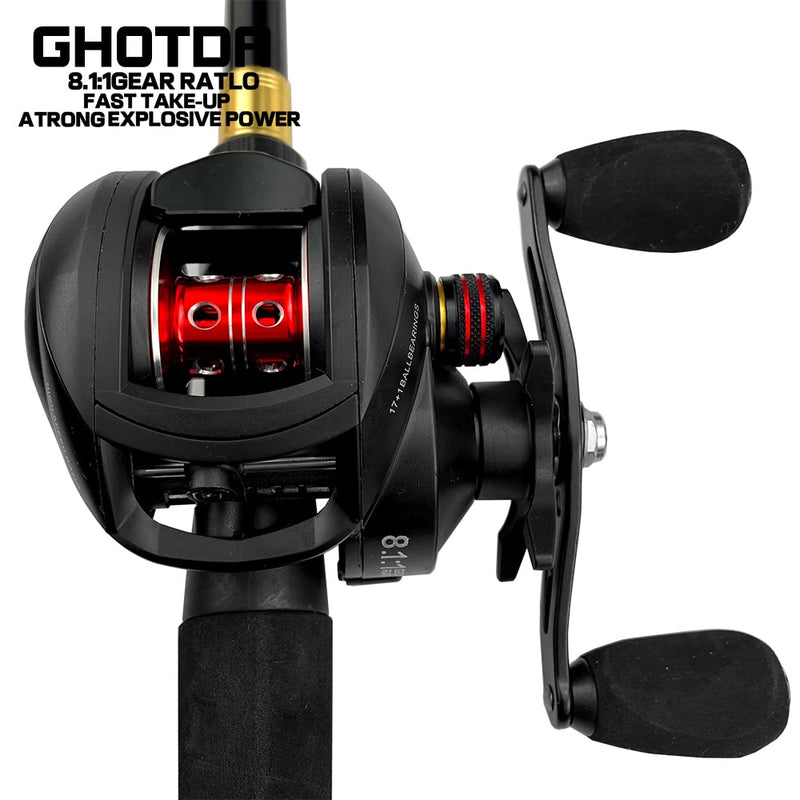 222g UltraLight Baitcasting Fishing Reel Left Right Hand Metal Spool Fishing Bait Casting Reel Tackle