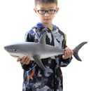 Oenux Large Size Sea Life Animals Weicher Weißer Hai Big Shark Actionfiguren Modell Lebensechtes Lernspielzeug Für Kinder Geschenk