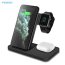 FDGAO 20W 3 in 1 Wireless Charger for Apple Watch 8 7 6 SE iPhone 14 13 12 11 Pro XS XR X 8 Samsung S23 S22 Fast Charging Stand