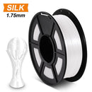 Filamento SUNLU SILK PLA 3D 1,75mm 1kg filamento PLA de textura de seda para impresora 3D materiales de impresión suave Material 3D ecológico