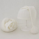Weiche Baby-Foto-Wraps mit Hut 2er-Set Neugeborenen-Jungen-Mädchen-Fotografie-Wickeldecke-Kind-Bild-Requisiten-Zubehör