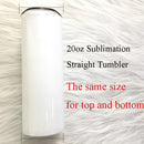 20 Unzen/15 Unzen Sublimation Straight Skinny Tumbler Blank Edelstahl Tumbler DIY Cups Vakuumisolierte Auto Kaffeetassen Geschenk