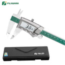 FUJIWARA Digitalanzeige Edelstahl Messschieber 0-150mm 1/64 Fraktion/MM/Zoll LCD Elektronischer Messschieber IP54 Wasserdicht